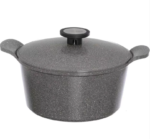 ⁦طقم حلل نيوفلام جرانيت 14 قطعة كوري رومادي⁩ - الصورة ⁦2⁩