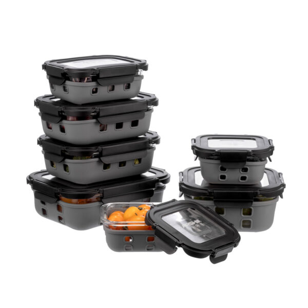 طقم حافظة طعام زجاجية 7 قطع من ارشيا