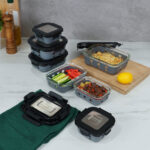 ⁦طقم حافظة طعام زجاجية 7 قطع من ارشيا⁩ - الصورة ⁦3⁩